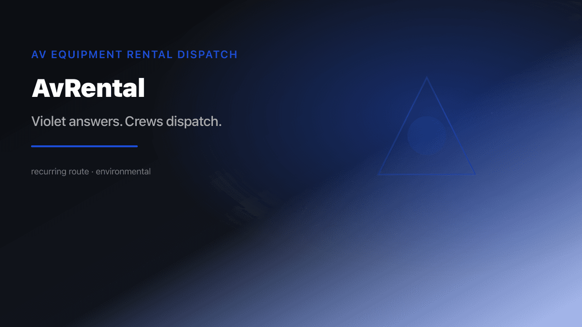 Av Rental Dispatch preview
