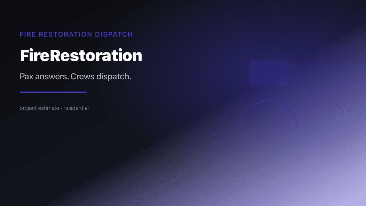 Fire Restoration Dispatch preview
