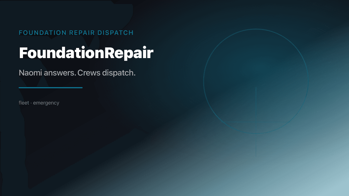 Foundation Repair Dispatch preview