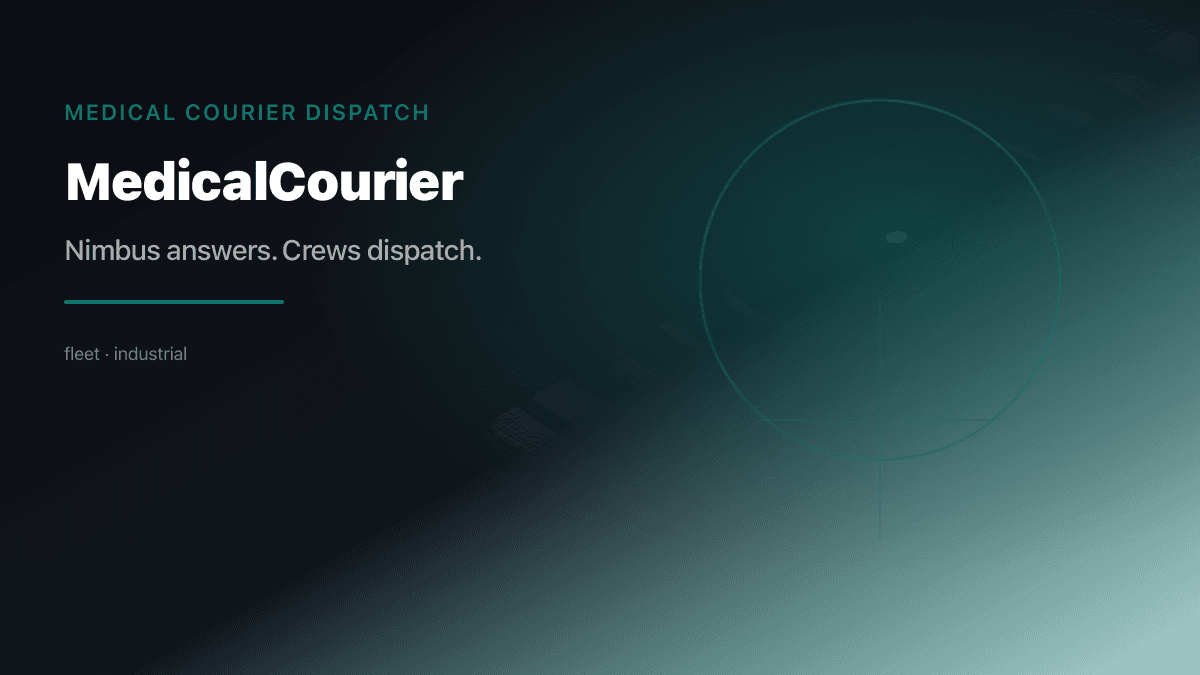 Medical Courier Dispatch preview