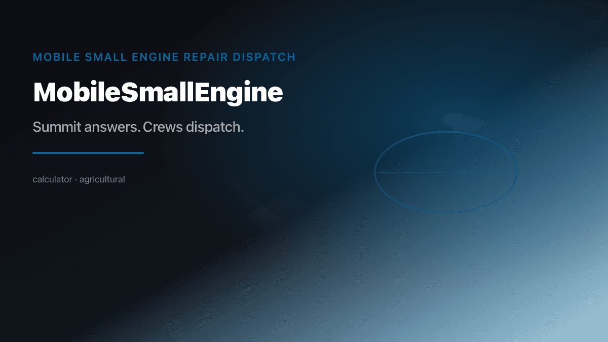 Mobile Small Engine Dispatch preview