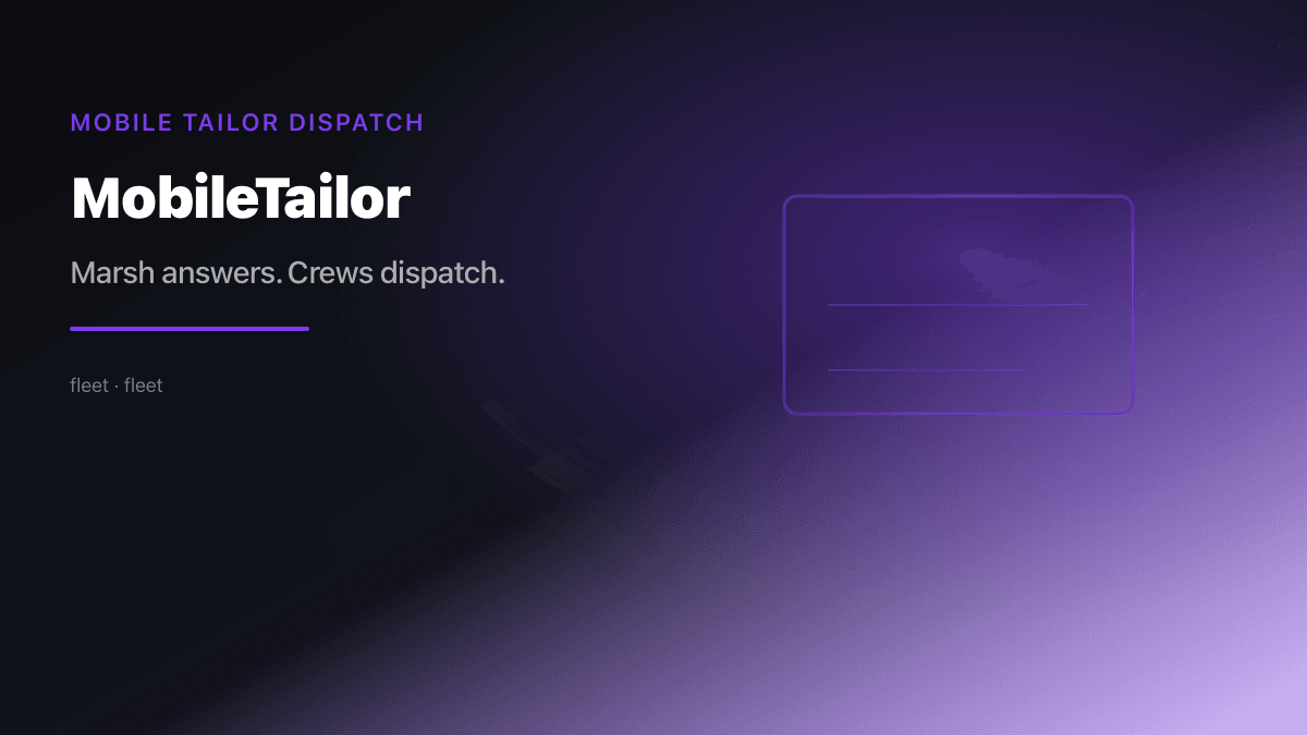 Mobile Tailor Dispatch preview