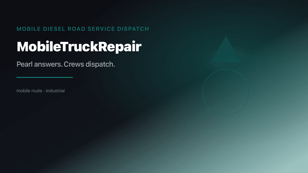 Mobile Truck Repair Dispatch preview