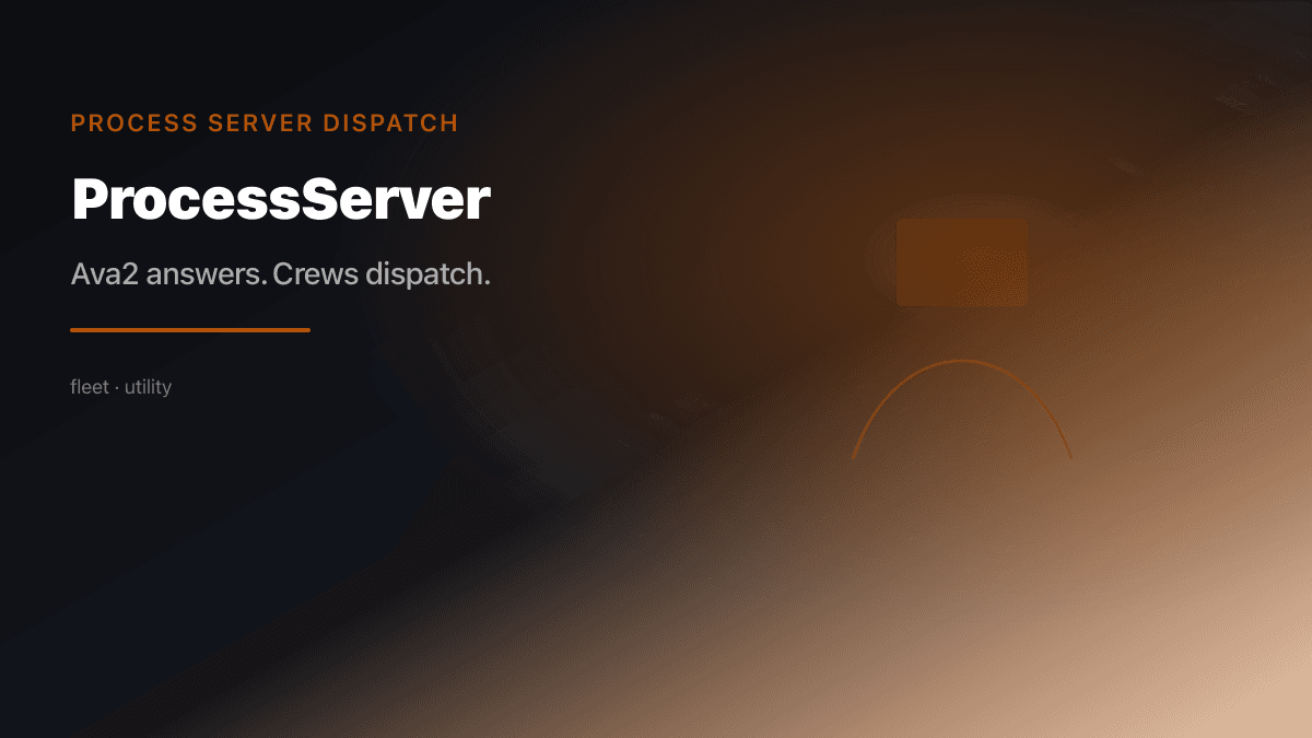Process Server Dispatch preview