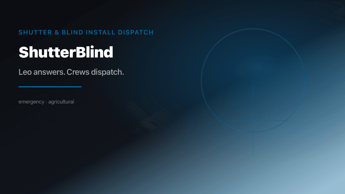 Shutter Blind Dispatch preview