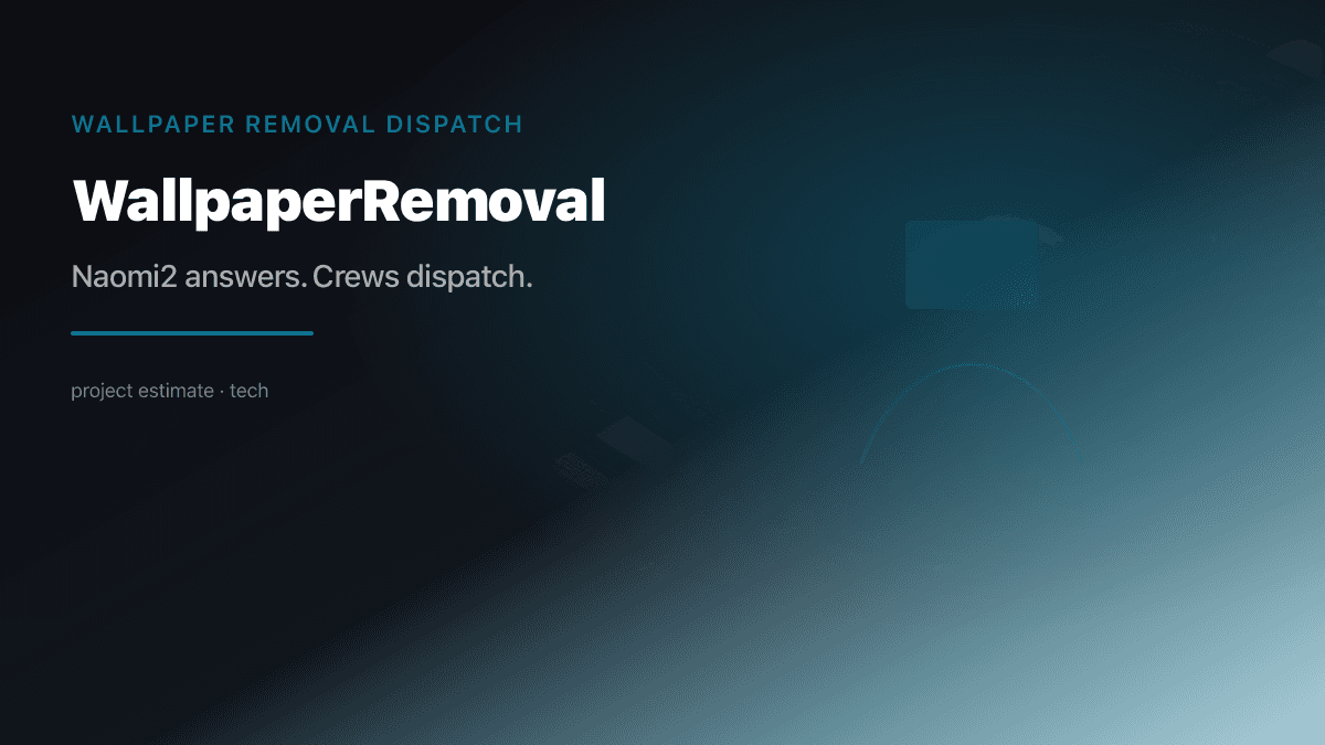 Wallpaper Removal Dispatch preview